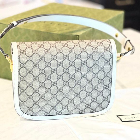 GUCCI HORSEBIT 1955 SHOULDER BAG GG SUPREME CANVAS - Picture 3 of 6